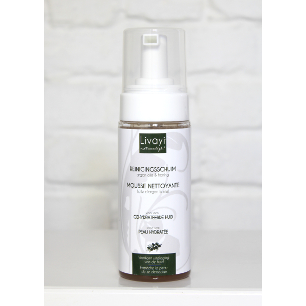 LIVAYI ARGAN REINIGINGSSCHUIM 150ml – ZACHT, VOEDEND & DIEP REINIGEND